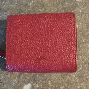 Mancini Red Leather Wallet